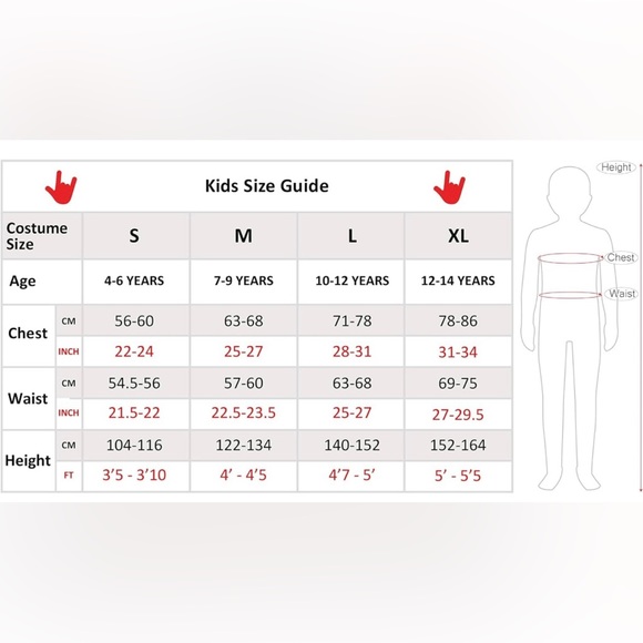 NWOT Kids Hippie Costume Set Size Large - Picture 3 of 3